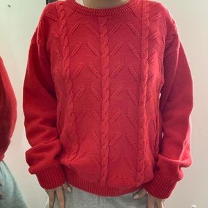 vintage Yves Saint Laurent cableknit sweater
